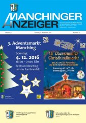 Manchinger Anzeiger vom November 2016