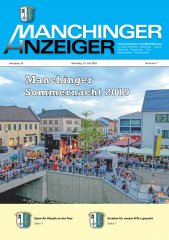Manchinger Anzeiger vom Juli 2019