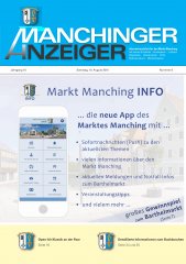 Manchinger Anzeiger vom August 2019