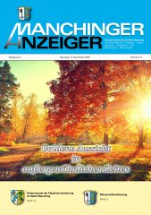 Manchinger Anzeiger vom November 2020