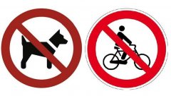 Bild Hunde- und Fahrradverbot