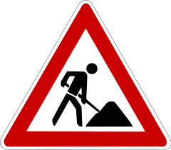 Baustellen Schild